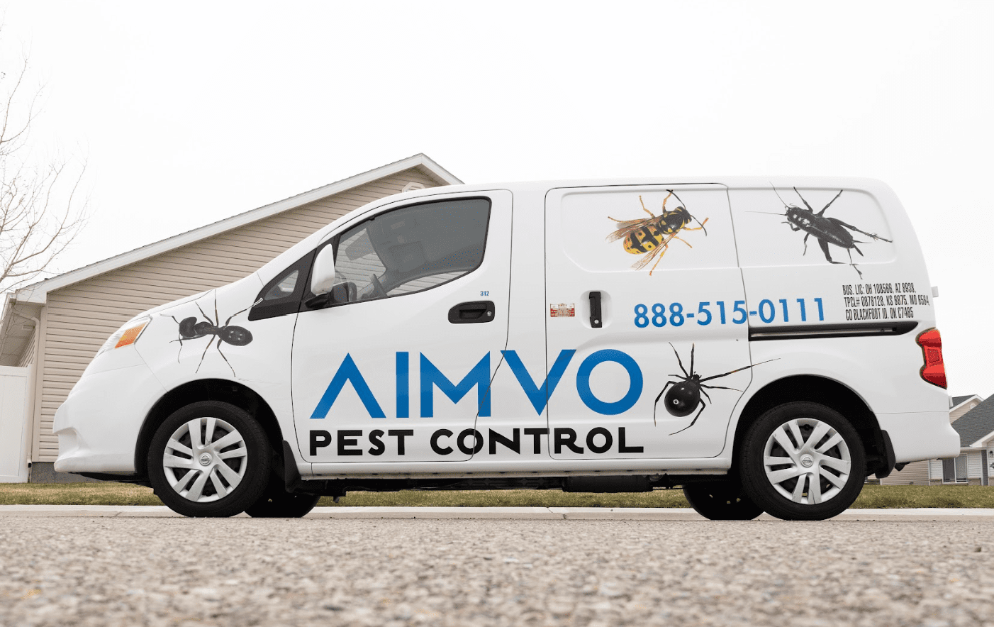 Vehicle For Pest Control Treatment